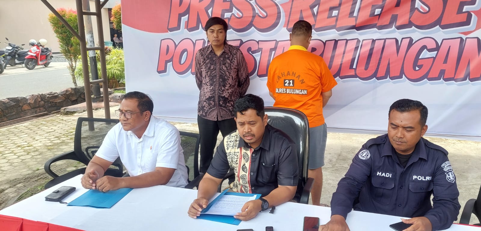 UNGKAP KASUS : Kasat Reskrim Polresta Bulungan saat memberikan keterangan