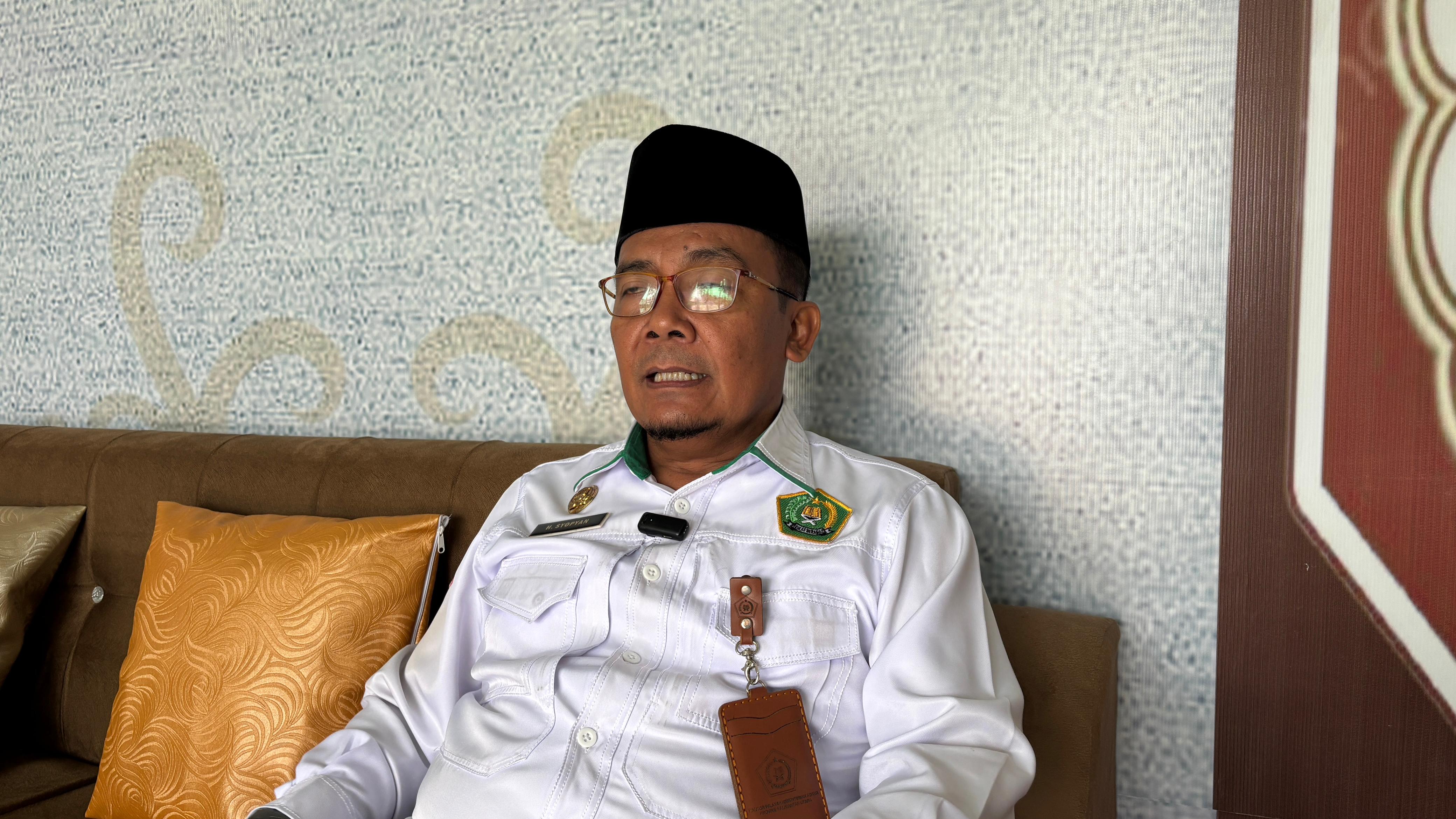 Kepala Kementerian Agama Kemenag Kota Tarakan, H. Syopyan, S.Ag, FOTO:WILDAN/RADAR TARAKAN