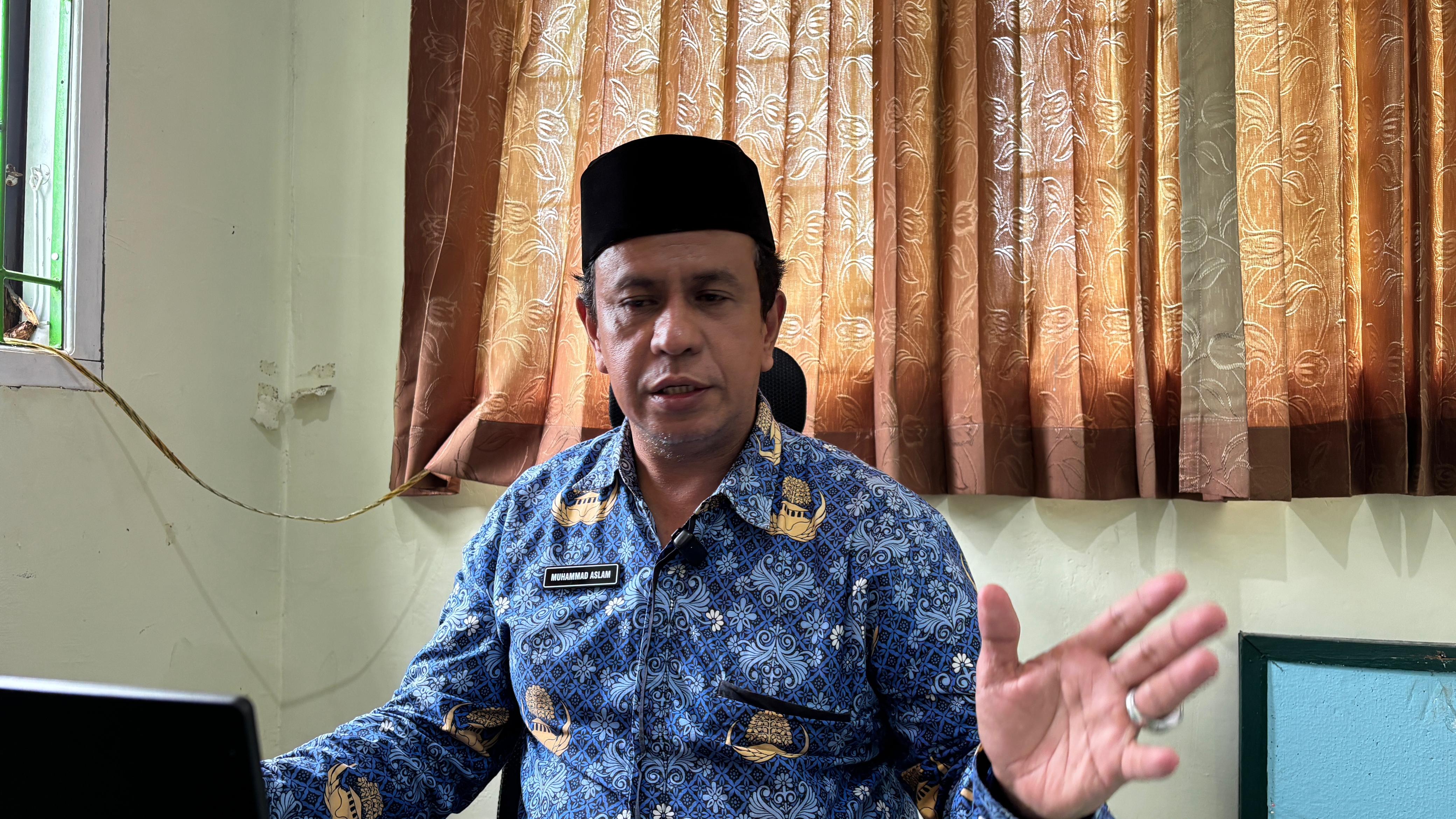 MEMADAI: Kepala Seksi Bimbingan Masyarakat Islam Kantor Kementerian Agama Kemenag Kota Tarakan, Muhammad Aslam, FOTO:WILDAN/RADAR TARAKAN