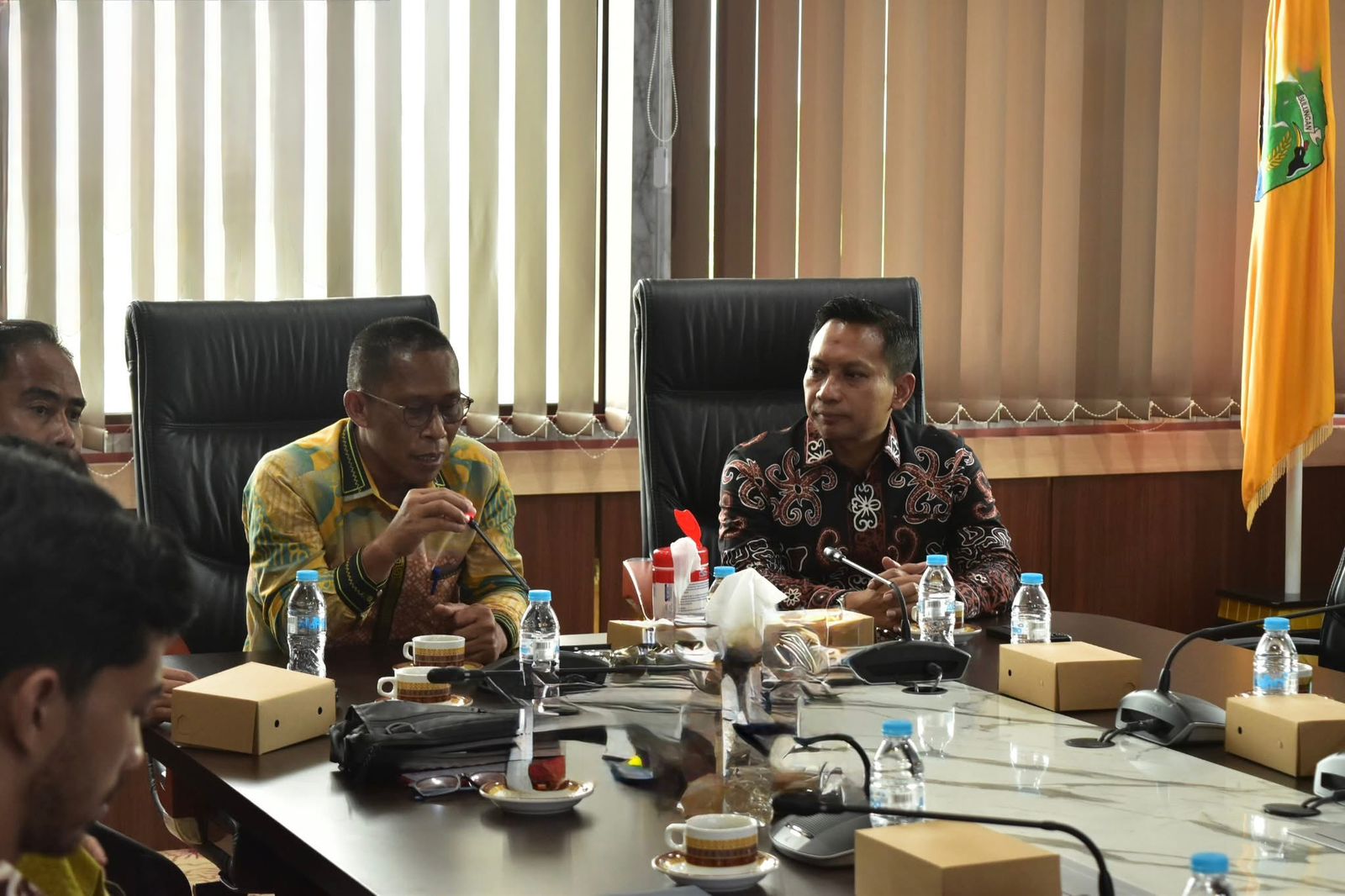 SINERGI : Bupati Bulungan saat menerima audiensi dari jajaran PHI FOTO:Taslee/Radar Tarakan