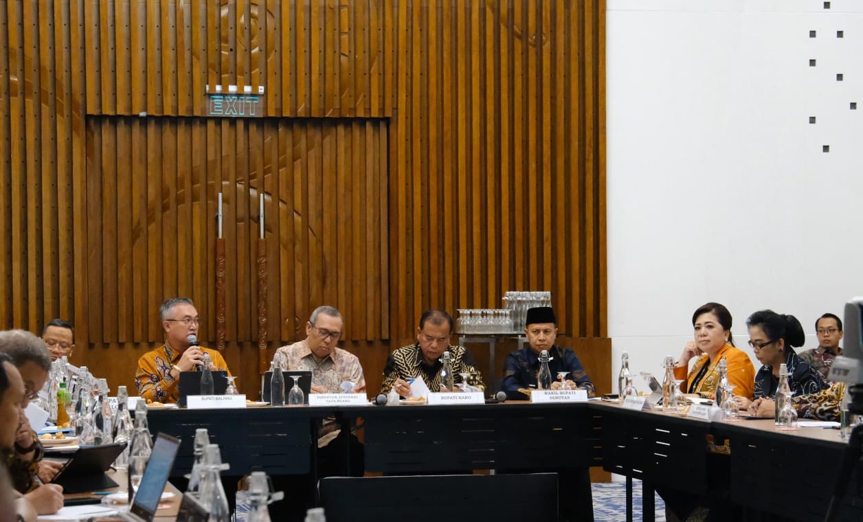 DIPA/RADAR TARAKAN ENERGI: Bupati Malinau Wempi saat menyampaikan rencana tata ruang Kabupaten Malinau 2025&ndash;2045 pada Rakor Lintas Sektor di Jakarta