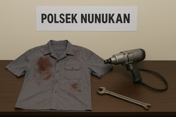 DOK POLSEK NUNUKAN DIAMANKAN: Barang bukti kejahatan SM diamankan di Mako Polsek Nunukan