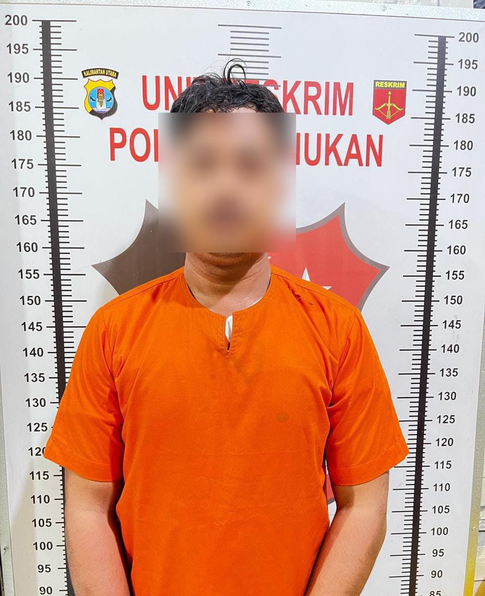 MENYESAL: IL kini telah mendekam di sel tahanan Polsek Nunukan setelah melakukan KDRT terhadap istrinya FOTO:DOK POLSEK NUNUKAN  &nbsp;