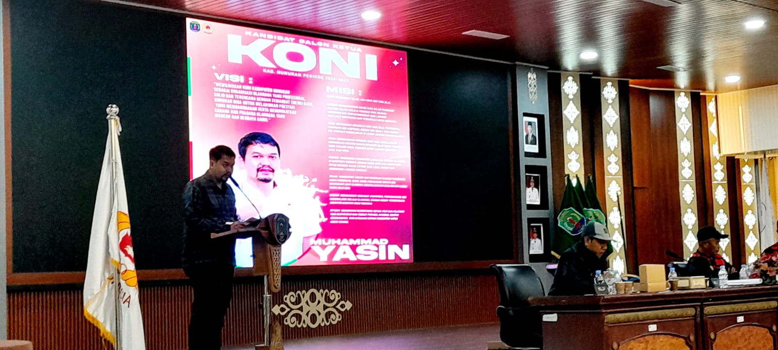 DOK KONI NUNUKAN  TERPILIH: Muhammad Yasin akhirnya terpilih sebagai ketua KONI Nunukan