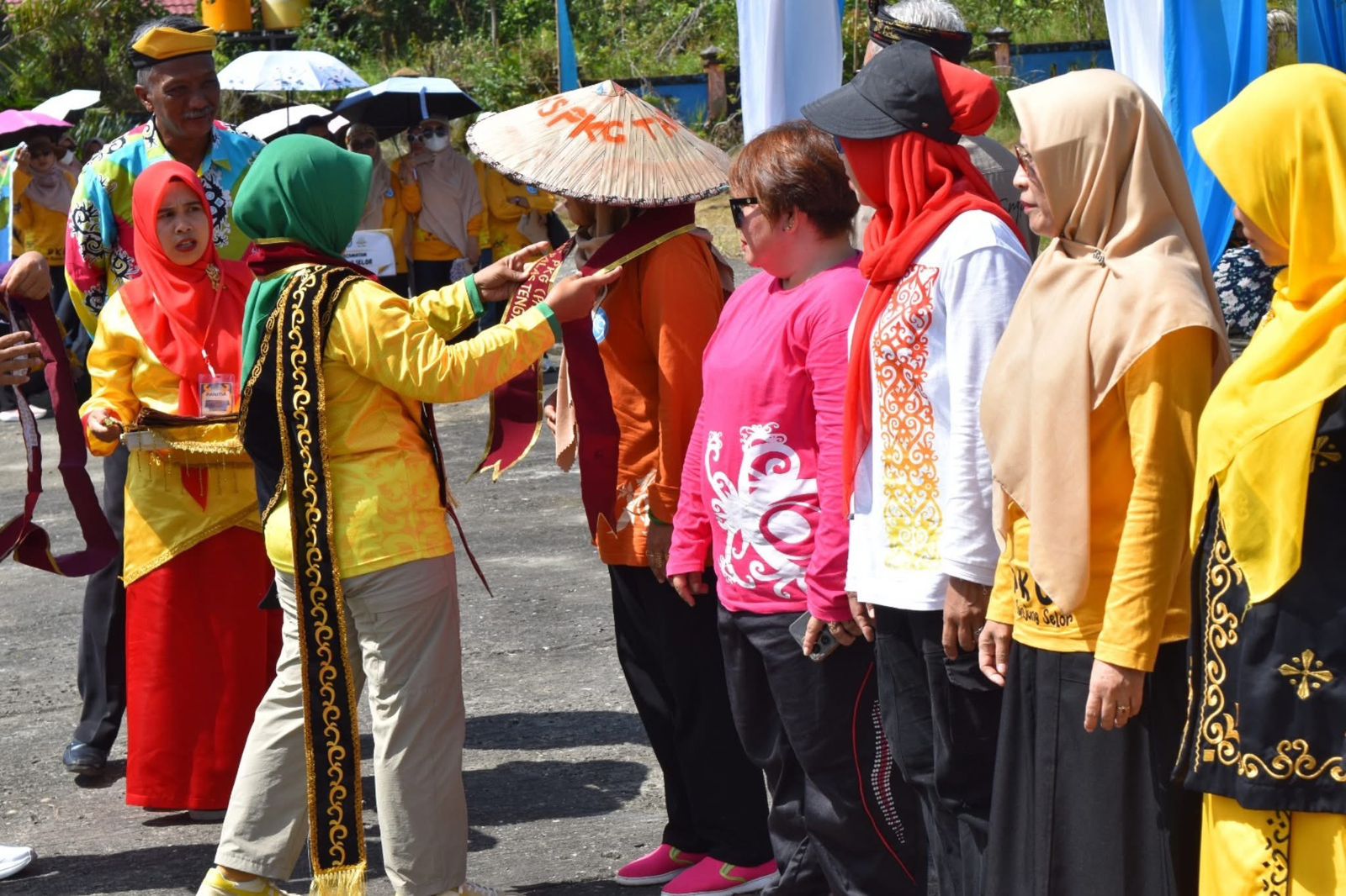 JAMBORE : Ratusan tenaga pendidik PKG PAUD berkumpul dan berkegiatan dalam momen jambore. DKIP