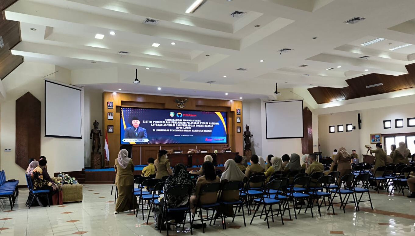 DIPA/RADAR TARAKAN SP4N-LAPOR: Pejabat penghubung dan admin SP4N-LAPOR dari seluruh perangkat daerah Kabupaten Malinau mengikuti kegiatan SP4N-LAPOR