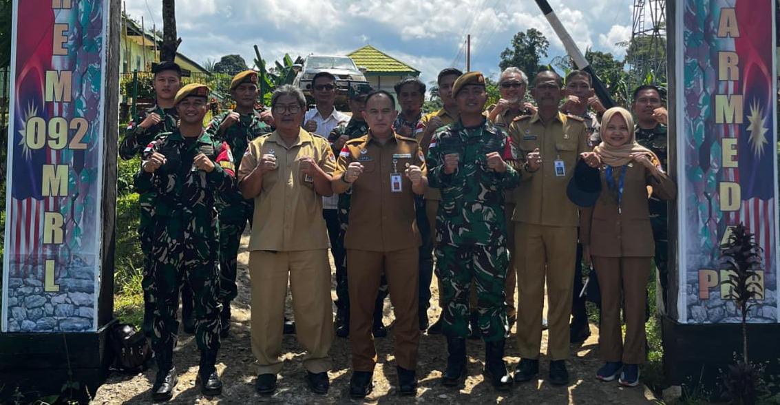 INVENTARIS : Asdep Potensi Kawasan Perbatasan Darat (PKPD) BNPP RI, saat berkunjung di Krayan Selatan dan Kayan Hulu, Malinau
