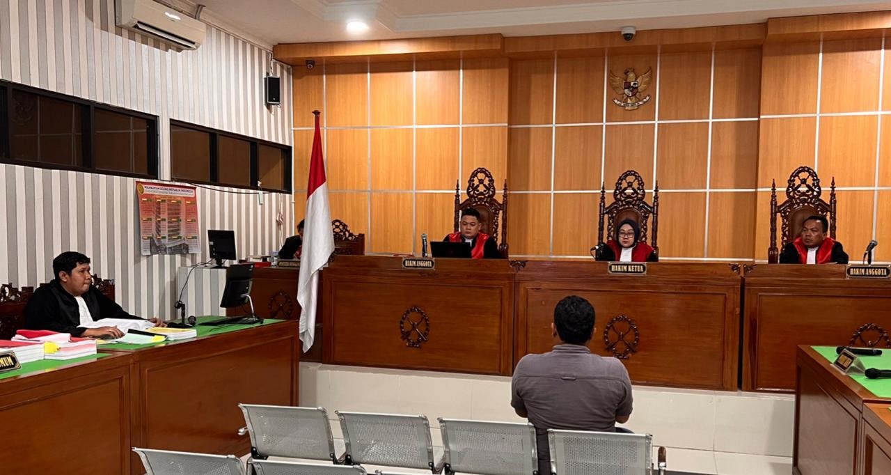 DOK KEJARI MALINAU SAKSI: Saksi kunci dugaan korupsi dermaga speedboat Malinau saat memberikan keterangan di persidangan, Senin 17/11