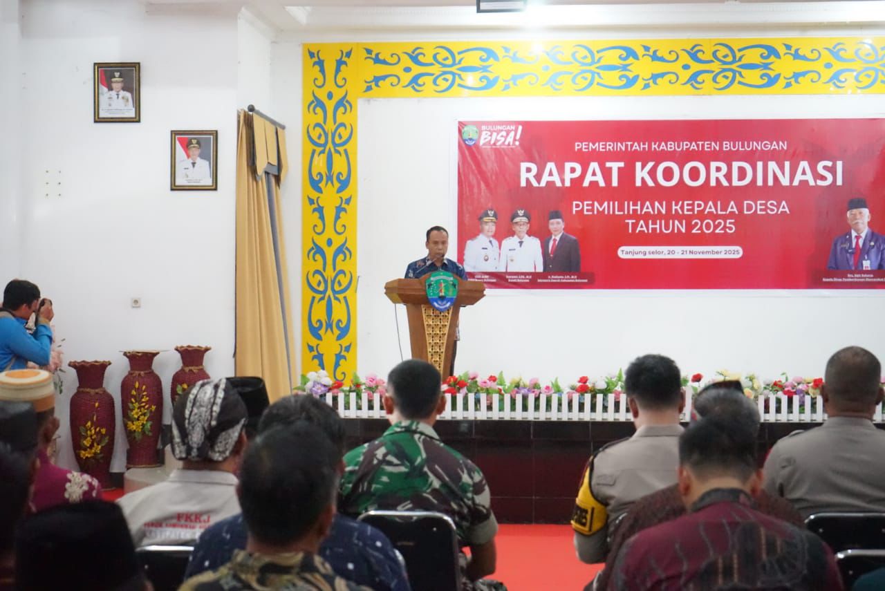 PILKADES : Wabup Bulungan menyampaikan arahan dalam rakor Pilkades 2025 Taslee/Radar Tarakan
