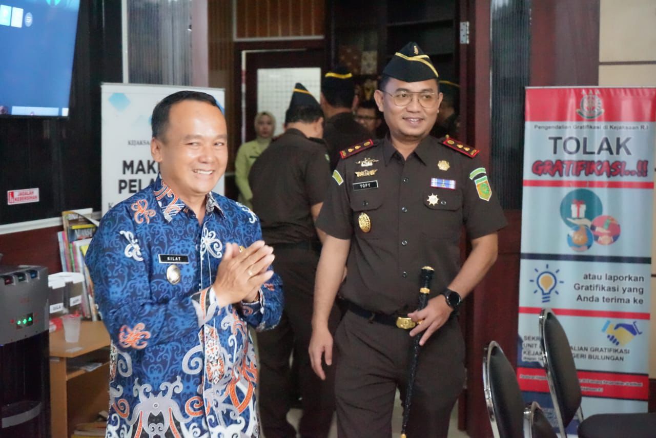 SINERGI : Wabup Bulungan menghadiri kunjungan kerja perda Kajati Kaltara di kantor Kejari Bulungan Taslee/Radar Tarakan
