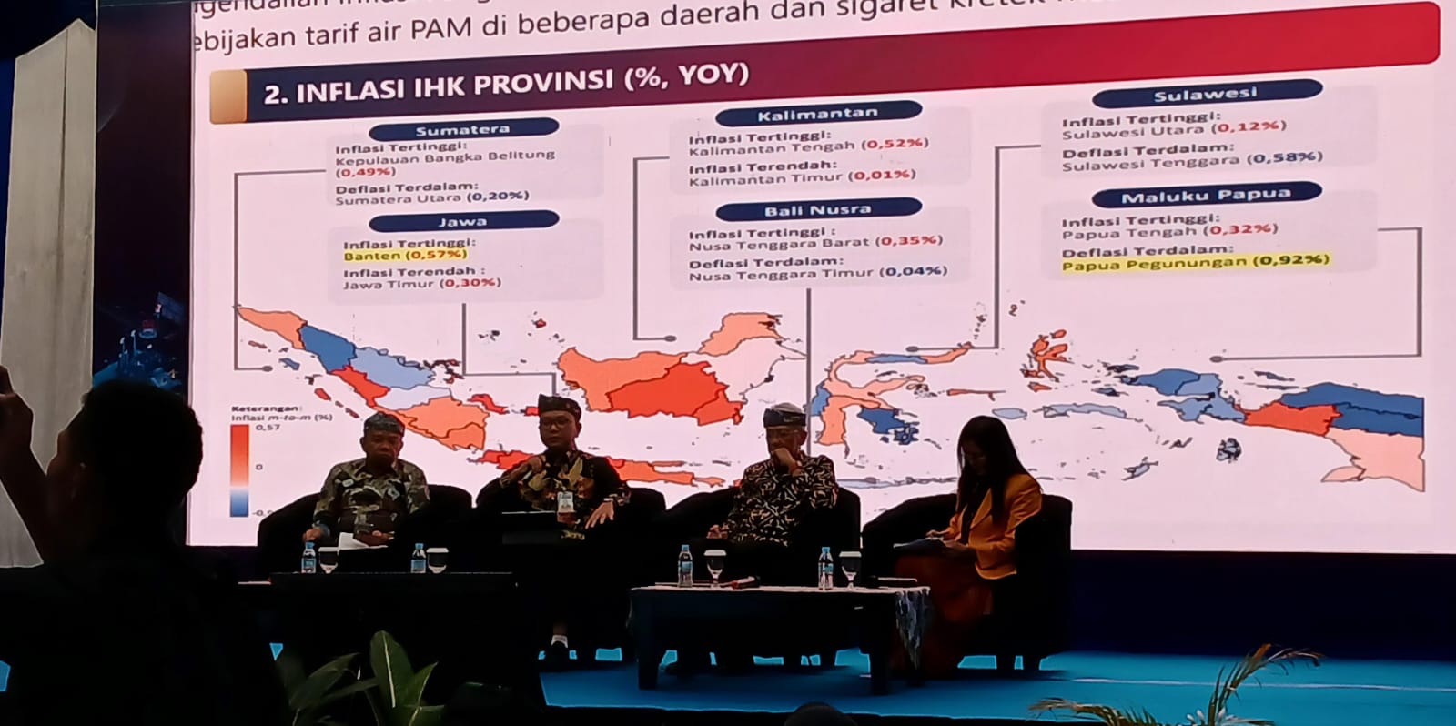 AGUS DIAN ZAKARIA/RADAR TARAKAN MEMAPARKAN: Kepala Perwakilan Bank Indonesia KPwBI Provinsi Kaltara, Hasiando Ginsar Manik menyampaikan Kondisi ekonomi Kaltara