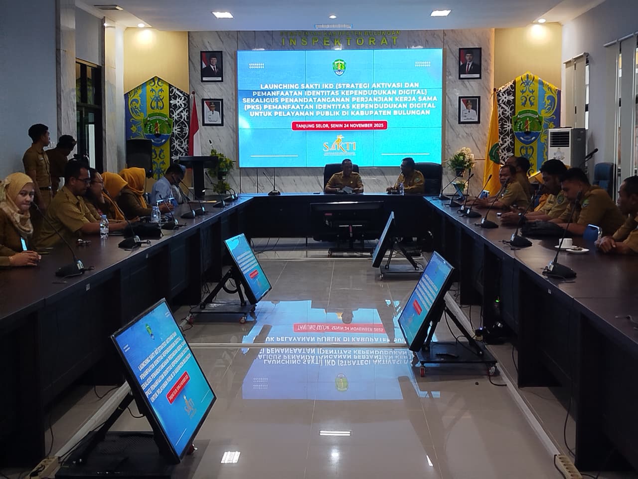 DIPERLUAS : Bupati Bulungan saat memimpi rapat peluncuran SAKTI IKD