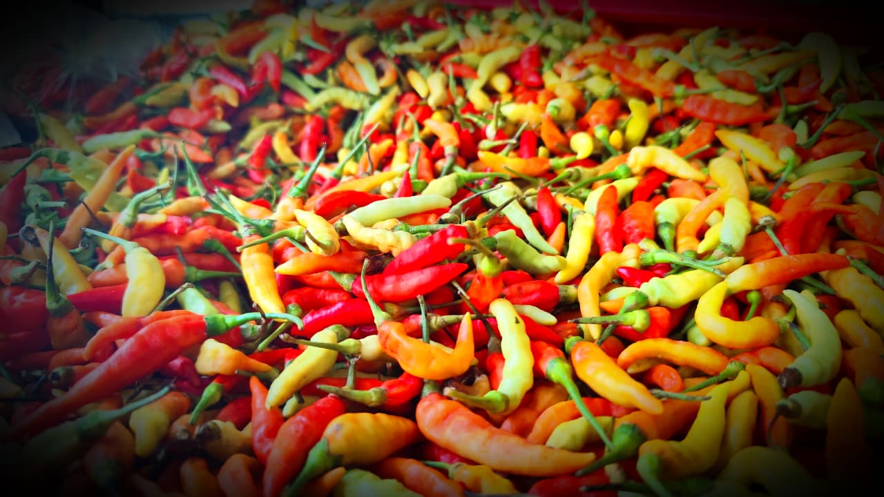 HARGA: Cabe rawit di Pasar Gusher Tarakan FOTO:NATANAEL/RADAR TARAKAN