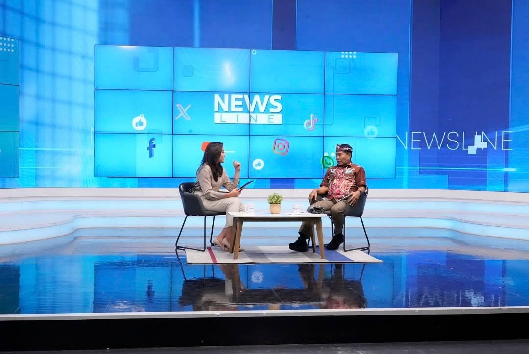 TALKSHOW : Gubernur Kaltara ketika menjadi narasumber talkshow di Metro TV DKISP