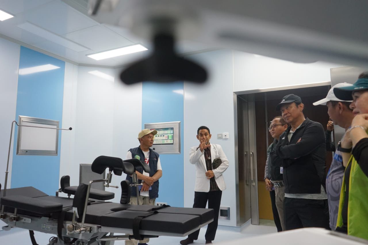 TINJAU : Wabup Bulungan memimpin langsung peninjauan proyek strategis di RSUD Tanjung Selor, FOTO: Taslee/Radar Tarakan