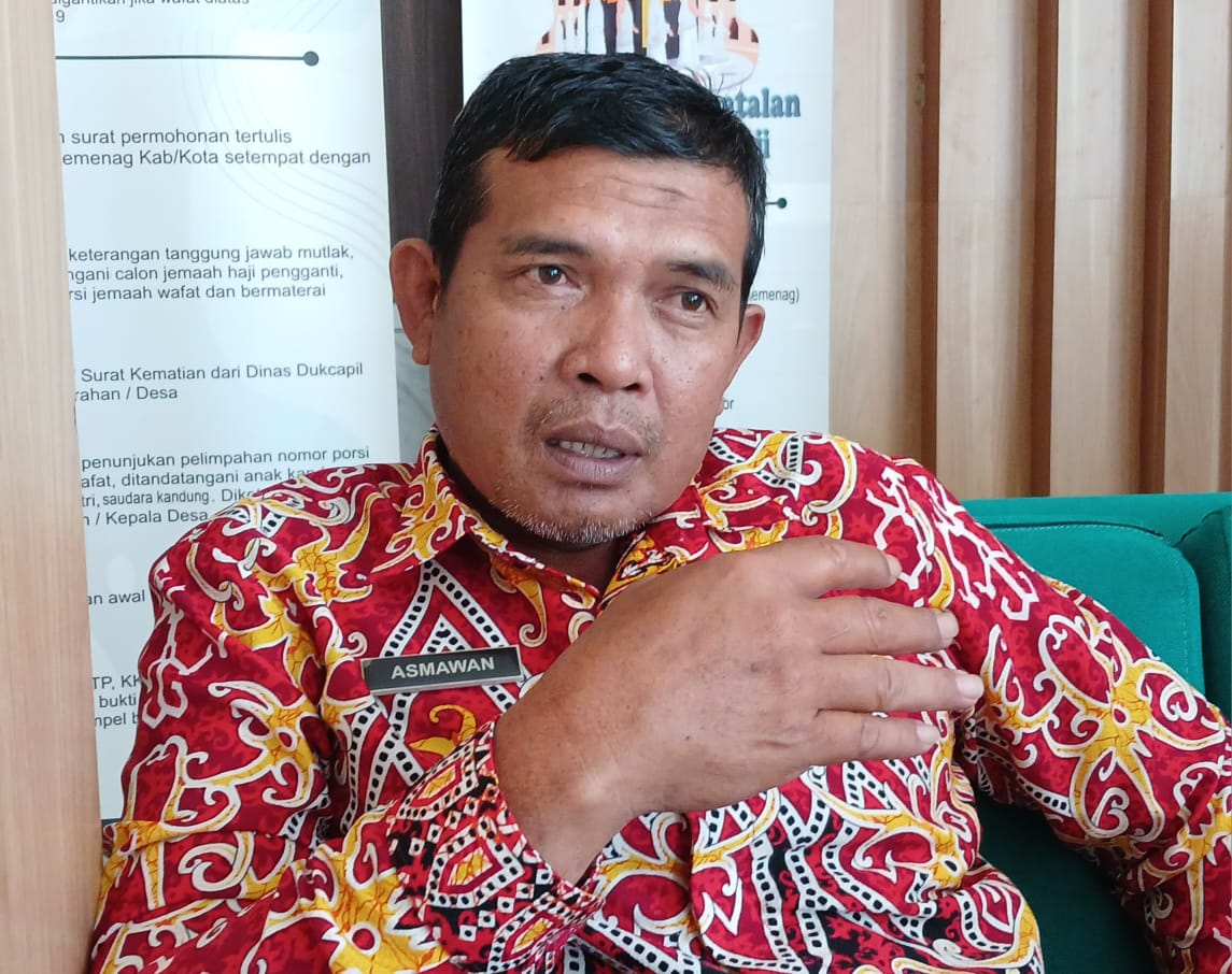 Kepala Kantor Kemenhaj Kaltara, H Asmawan. FOTO:&nbsp;AGUS DIAN ZAKARIA/RADAR TARAKAN