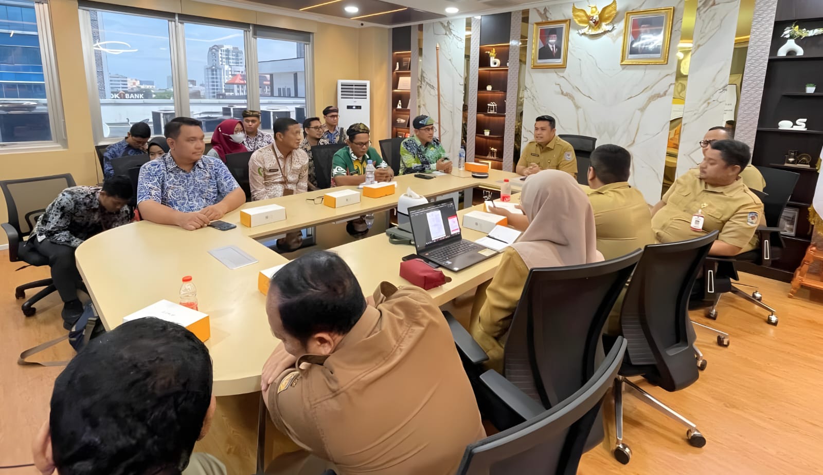 &lrm;AUDIENSI : Kesbangpol Kaltara melakukan audiensi dengan Ditjen Polpum Kemendagri