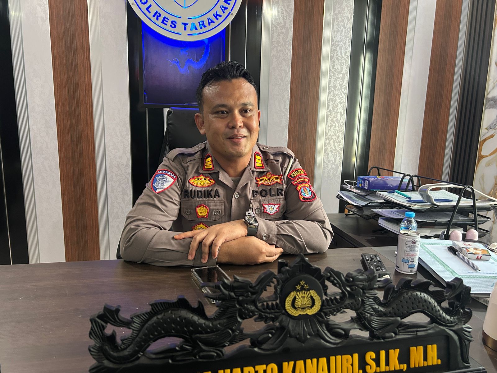 Kasat Lantas Polres Tarakan AKP Rudika Harto Kanajiri