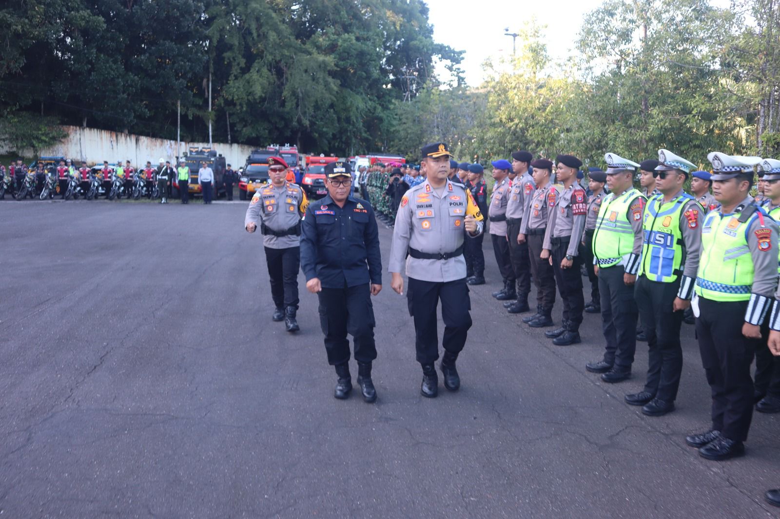 ANTISIPASI: Pada pelaksanaan Operasi Lilin Kayan 2025 Polres Tarakan juga akan melakukan kesiapsiagaan menghadapi potensi cuaca ekstrem dan bencana alam.