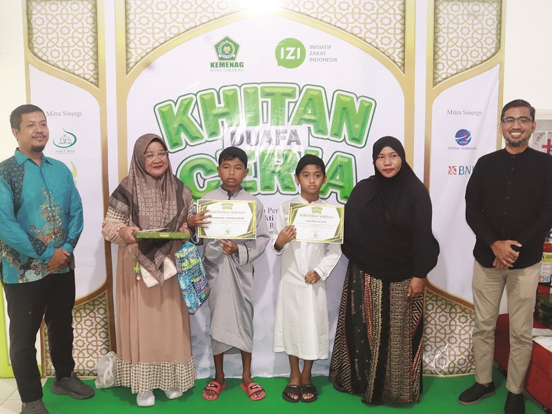 KHITAN DUAFA cERIA: IZI Kaltara bersama dengan mitranya menggelar khitan duafa ceria.