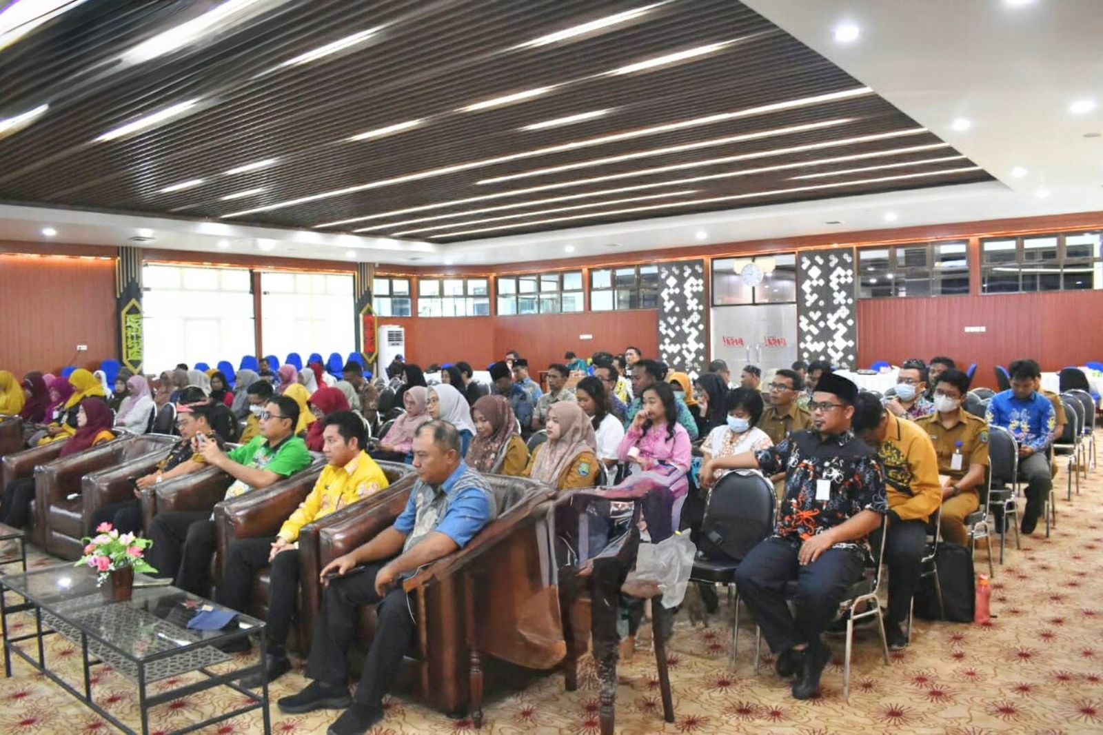 SOSIALISASI: Jajaran perangkat daerah di lingkup Pemkab Bulungan mengikuti kegiatan sosialisasi yang digelar Ombudsman RI.