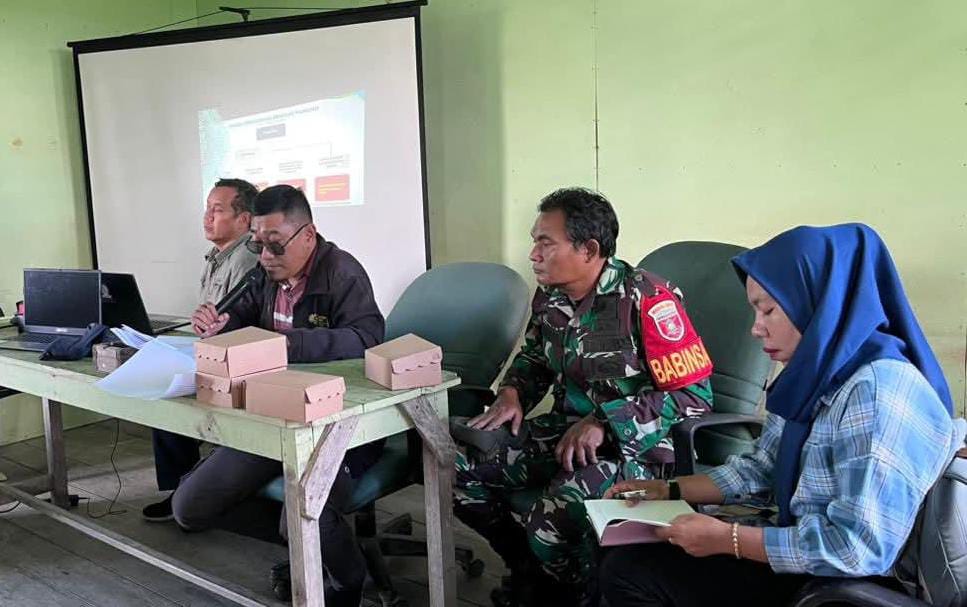 KETAHANAN PANGAN: Dinas Ketahanan Pangan dan Pertanian (DKPP) Nunukan sosialisasi di Kecamatan Sembakung pembentukan brigade pangan.