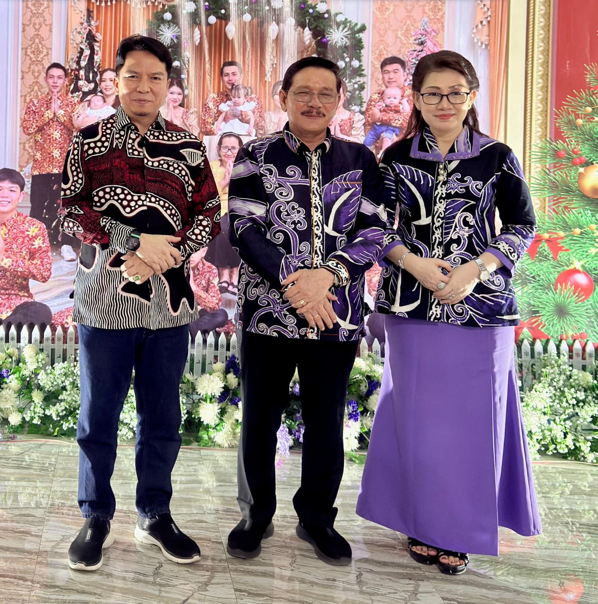 NATAL: Kunjungan silaturahmi Ketua DPRD Kaltara ke rumah Wagub Kaltara.