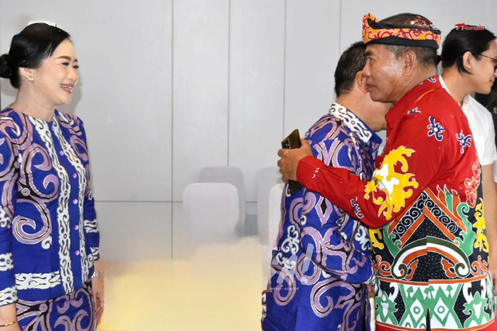 OPEN HOUSE : Wabup Bulungan, Kilat menyambut kadatangan Gubernur Kaltara H. Zainal Arifin Paliwang.