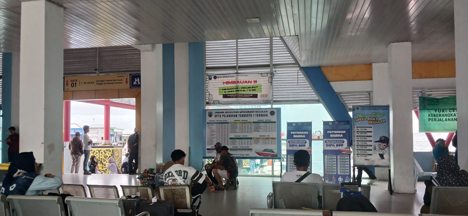 MENURUN: Kondisi Pelabuhan Tengkayu I Tarakan pada Kamis (1/1).