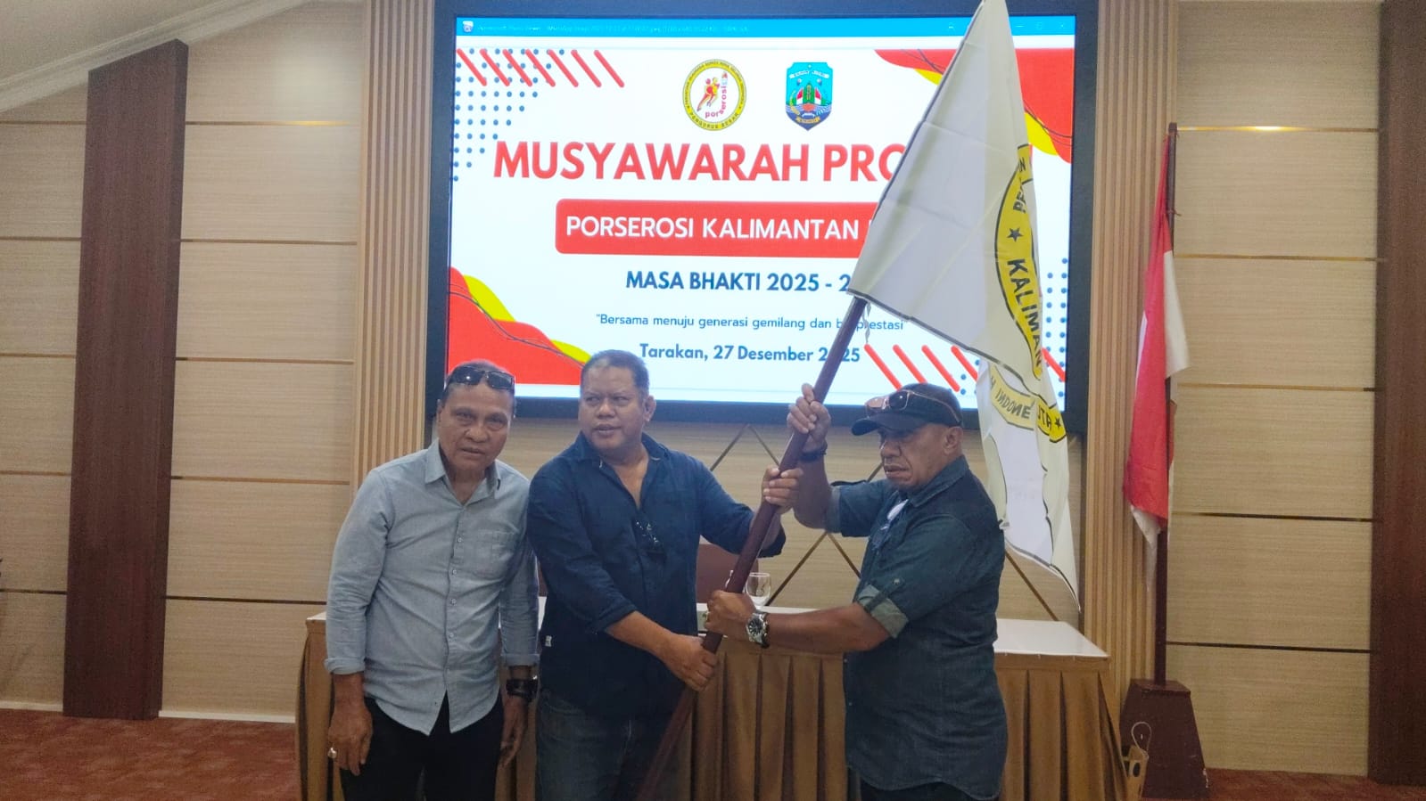 PRESTASI: Setelah terpilih menjadi Ketua Perserosi Kaltara, Maxi menargetkan prestasi tingkat Porprov hingga PON.