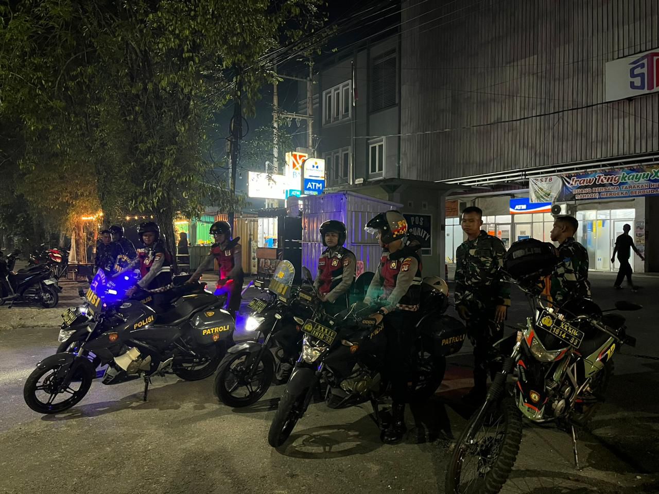 KONDUSIF: Pelaksanaan Operasi Lilin 2025 di wilayah hukum Polres Tarakan berjalan aman dan terkendali.