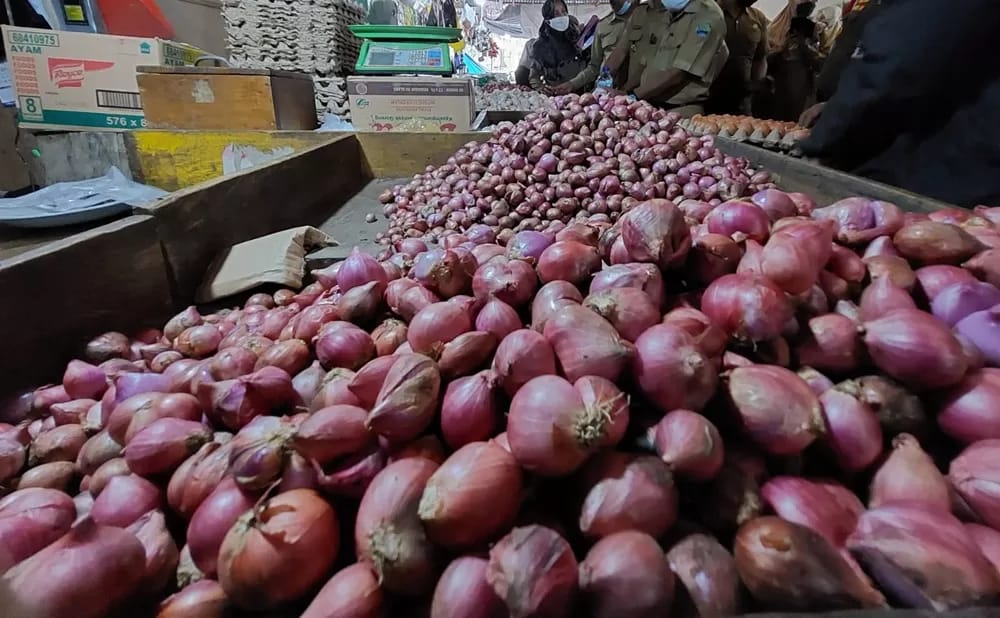 INFLASI: Bawang merah menjadi salah satu penyumbang inflasi yoy pada Desember.