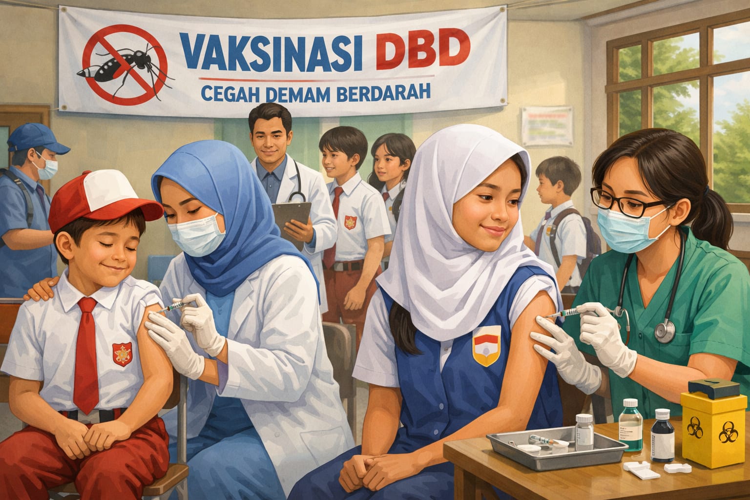 ILUSTRASI: Dinkes Kaltara mulai melakukan vaksinasi di DBD.