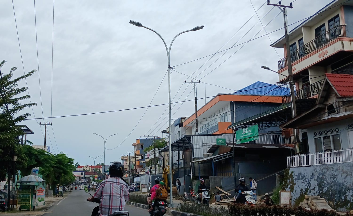 FASILITAS UMUM: Ilustrasi penampakan PJU yang baru dipasang di Kota Tarakan.