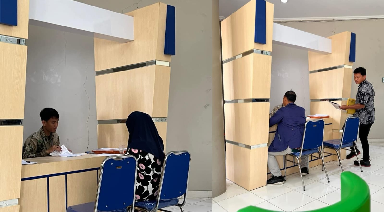 PELAYANAN PUBLIK: Petugas saat memberikan pelayanan di MPP.