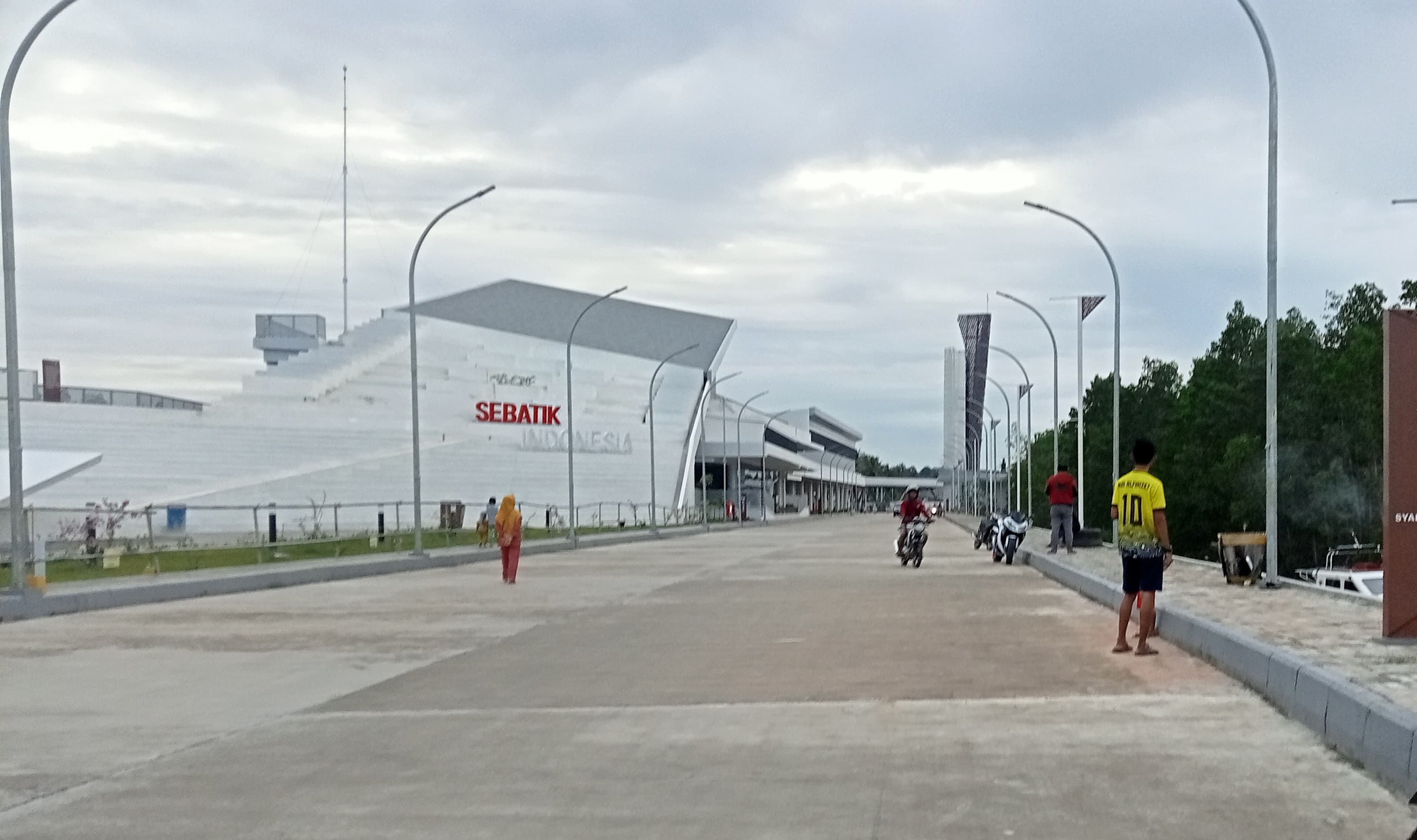 INFRASTRUKTIR: PLBN Sebatik yang saat ini sudah selesai pembangunannya dan sudah diresmikan.