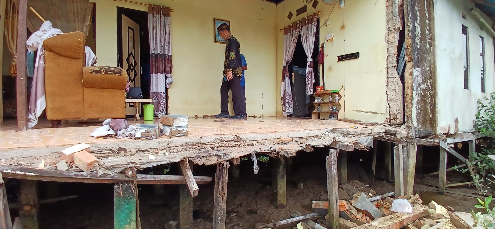 BENCANA ALAM: Ilustrasi dampak gempa di Kota Tarakan.