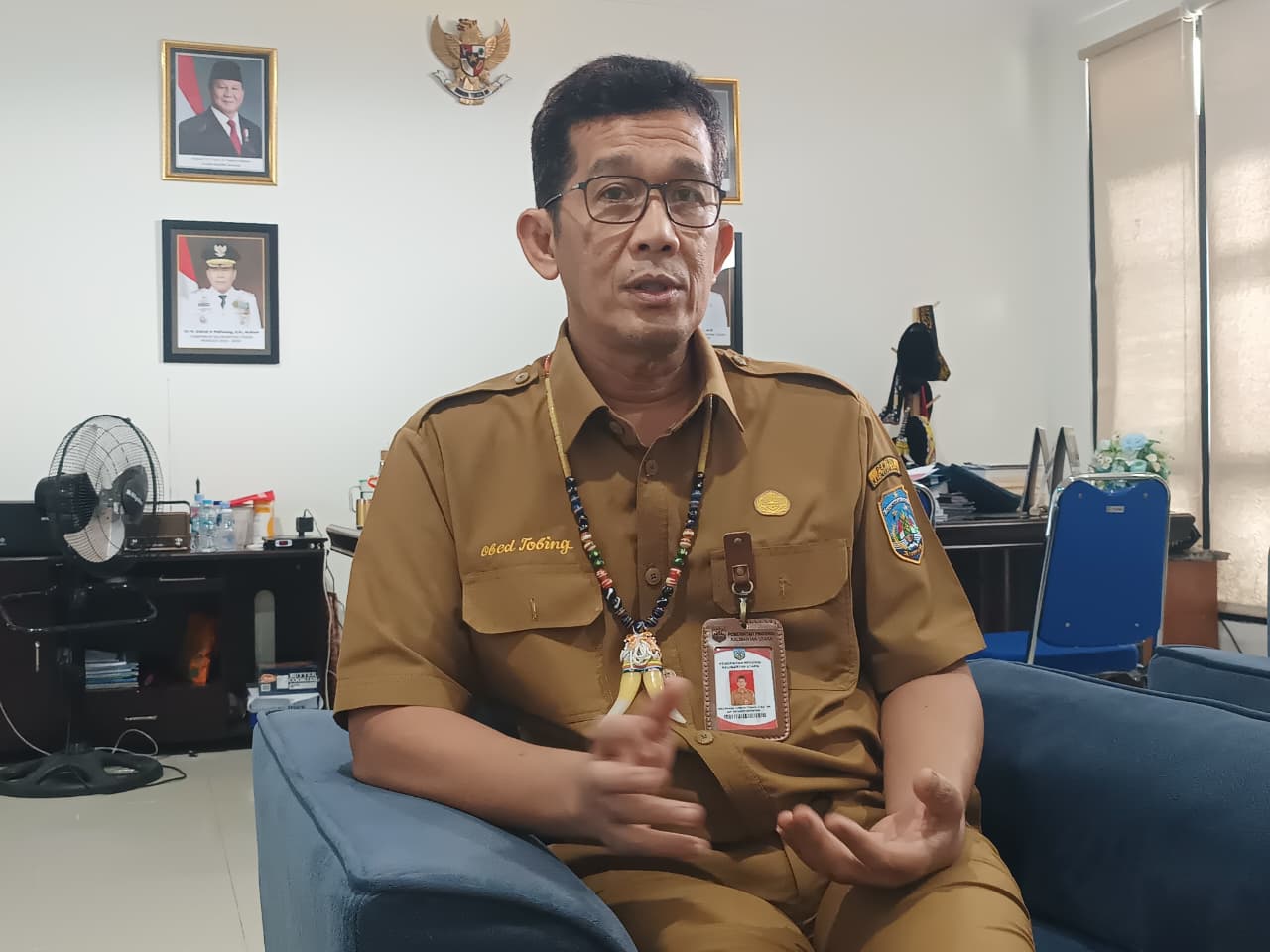 Kepala Dinsos Kaltara, Obed Daniel LT.