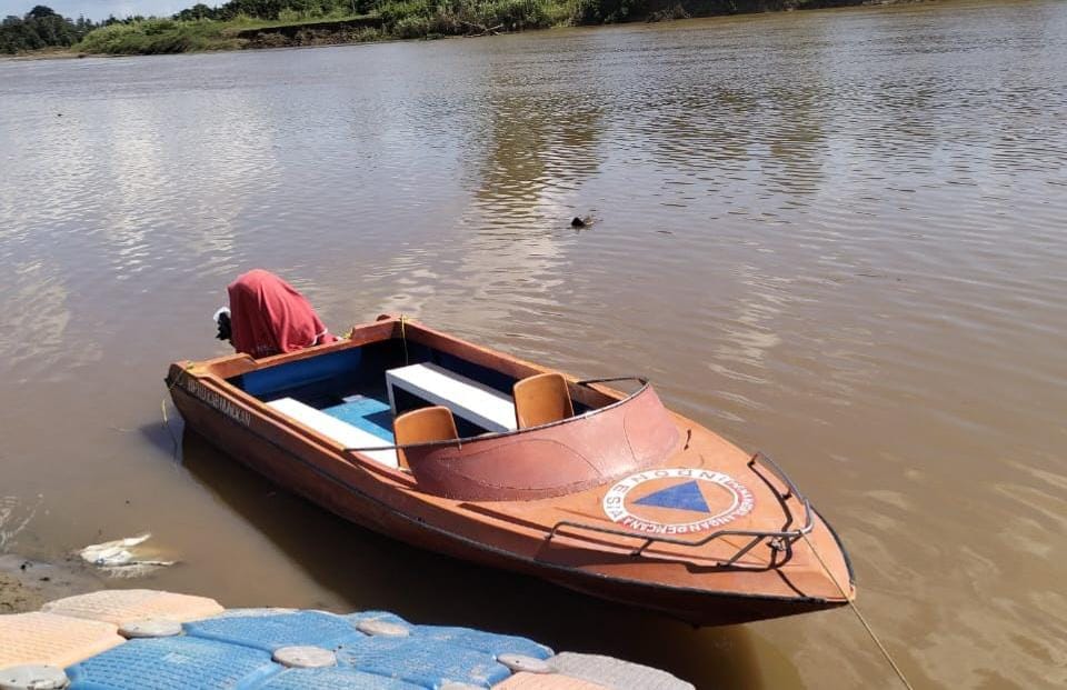 PULIH: Kondisi tinggi muka air di Sungai Sembakung terpantau berada jauh dibawah batas normal.