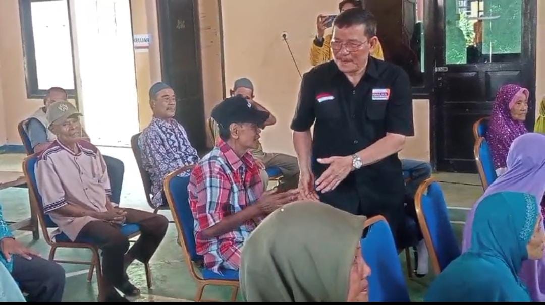 SOSIAL: Wagub Kaltara, Ingkong Ala saat berkunjung ke Panti Sosial Tresna Werdha Kaltara.