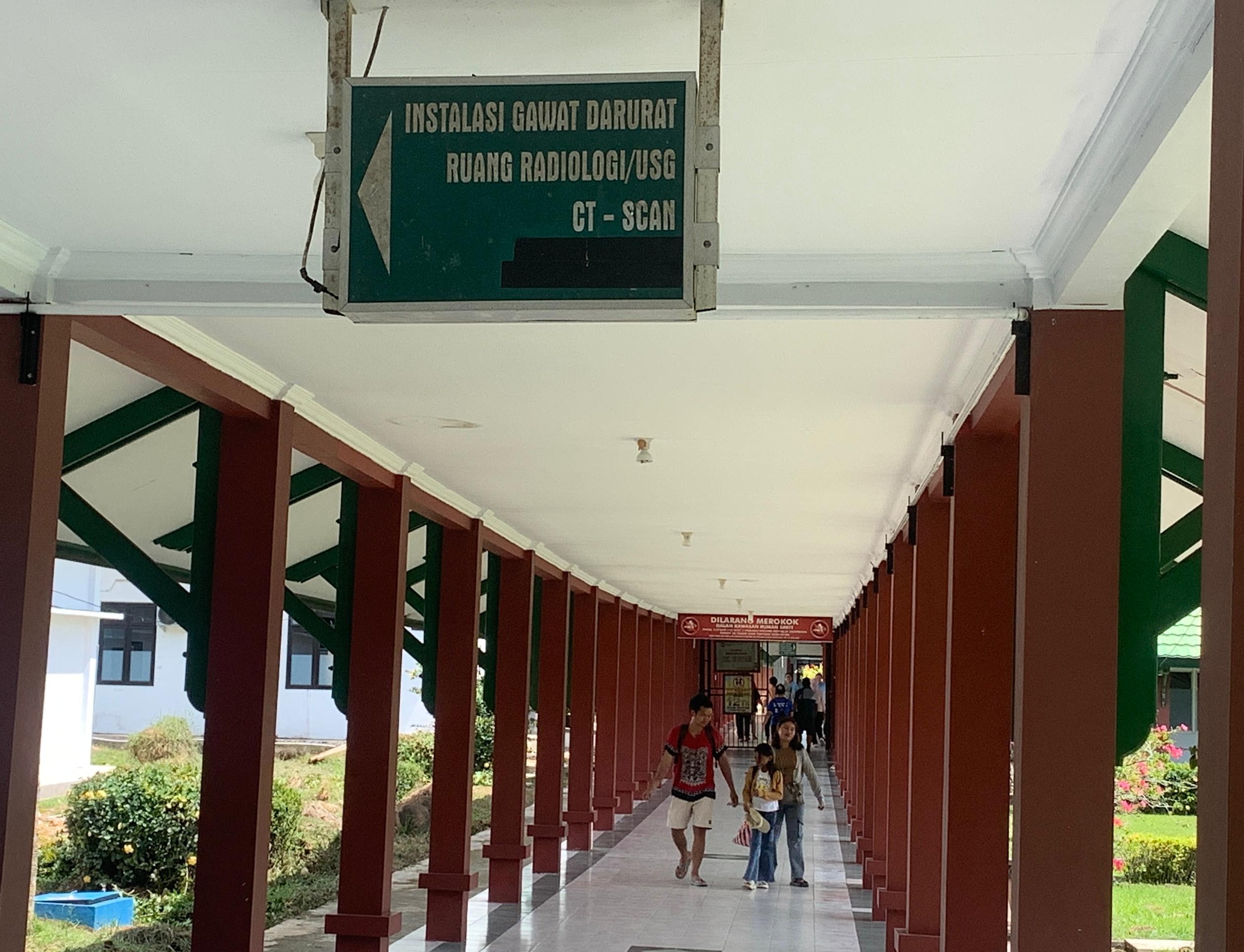 BARU: Jalan menuju ruang rawat inap di RSUD Kabupaten Malinau.