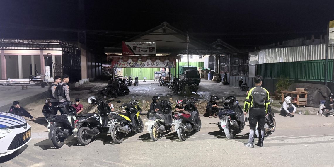DITERTIBKAN: Sejumlah kendaraan diamankan personel Satlantas Polres Malinau.