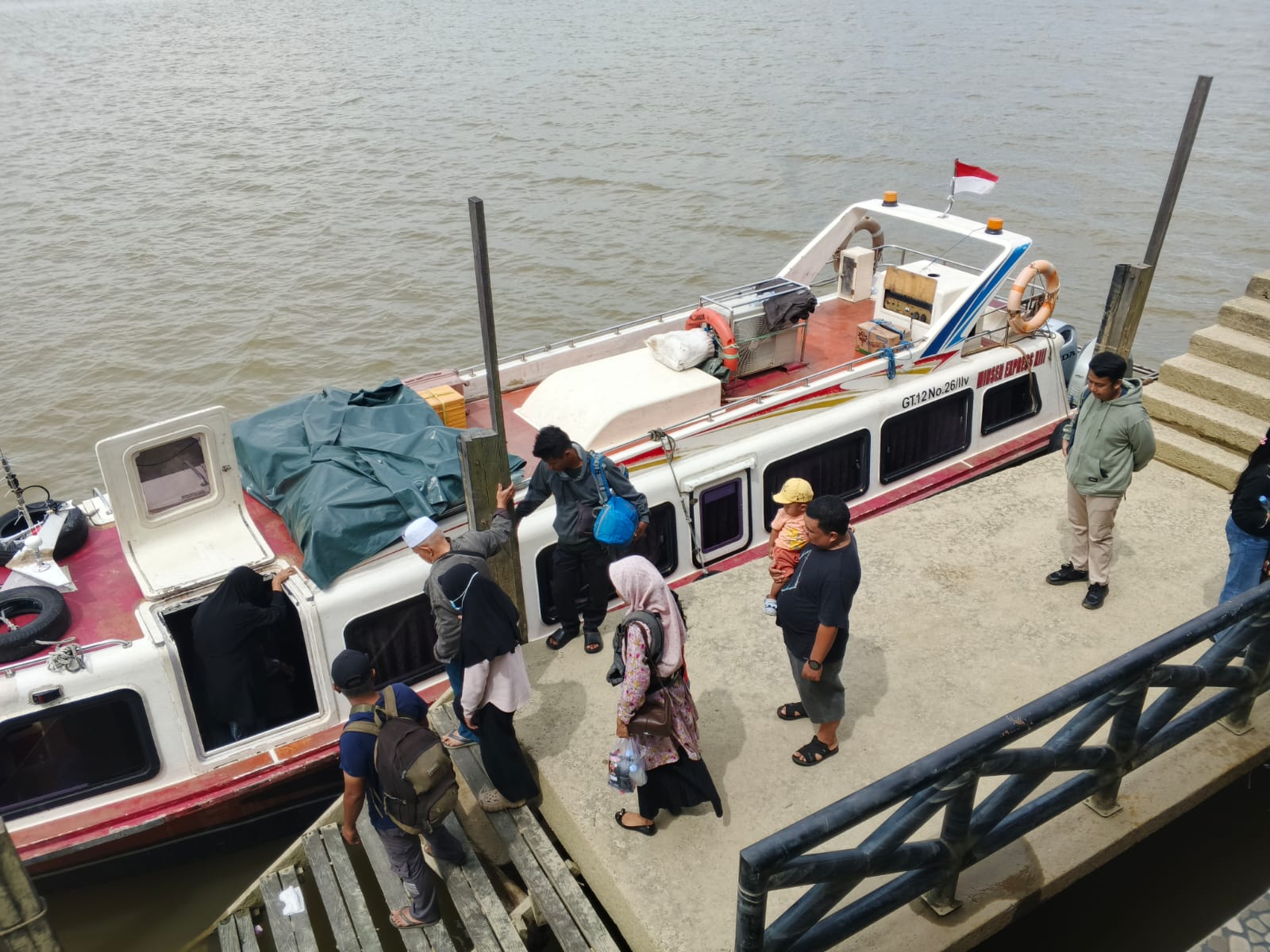 &lrm;SUMBER PAD: Speedboat reguler yang tambat di Pelabuhan Keramat Tideng Pale menjadi salah satu sumber retribusi Dishub Tana Tidung.