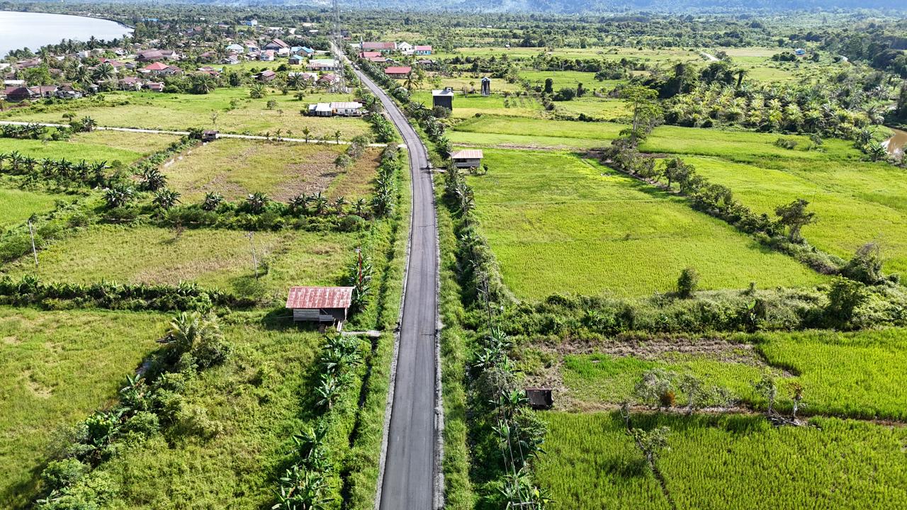 SARANA: Perbaikan dan peningkatan sarana jalan di Kabupaten Bulungan, terus dilakukan pemerintah daerah.