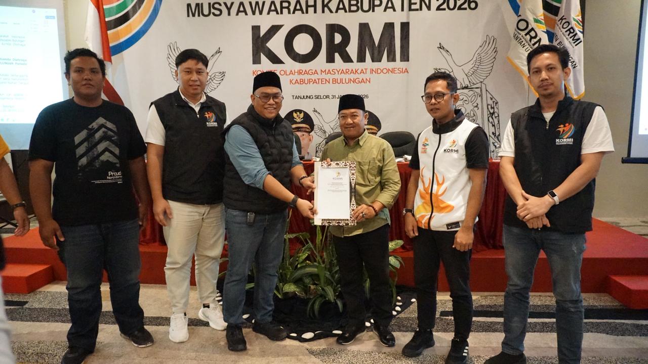 PIMPIN KORMI BULUNGAN: Sosok Adimas Putro Utomo terpilih pada agenda Muskab Kormi Bulungan yang berlangsung Sabtu (31/1).