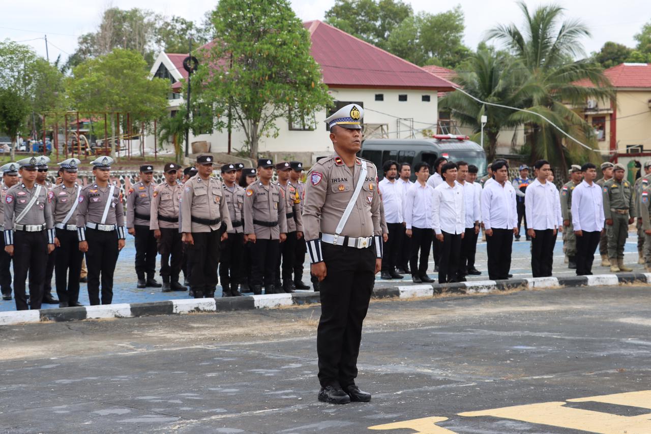 INTRUKSI : Personel Polres Nunukan melaksanakan Operasi Keselamatan Kayan 2026 selama 14 hari kedepan.