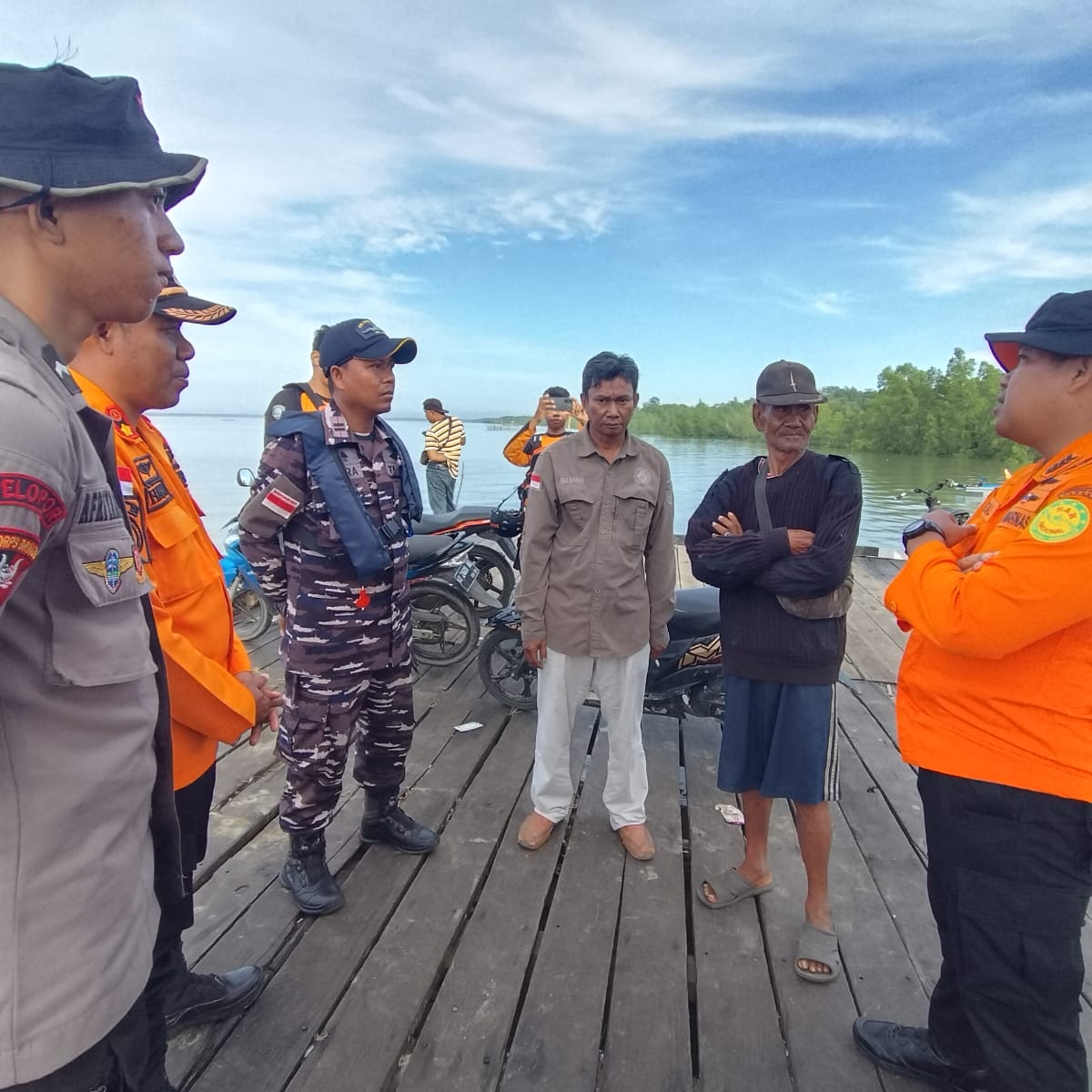 BERAKHIR : Proses pencarian korban yang diduga hilang di perairan Sebatik dilaksanakan Tim SAR gabungan terdiri dari personel Basarnas, BPBD, Lanal, Brimob Sebatik, dan Satpolairud Polres Nunukan.