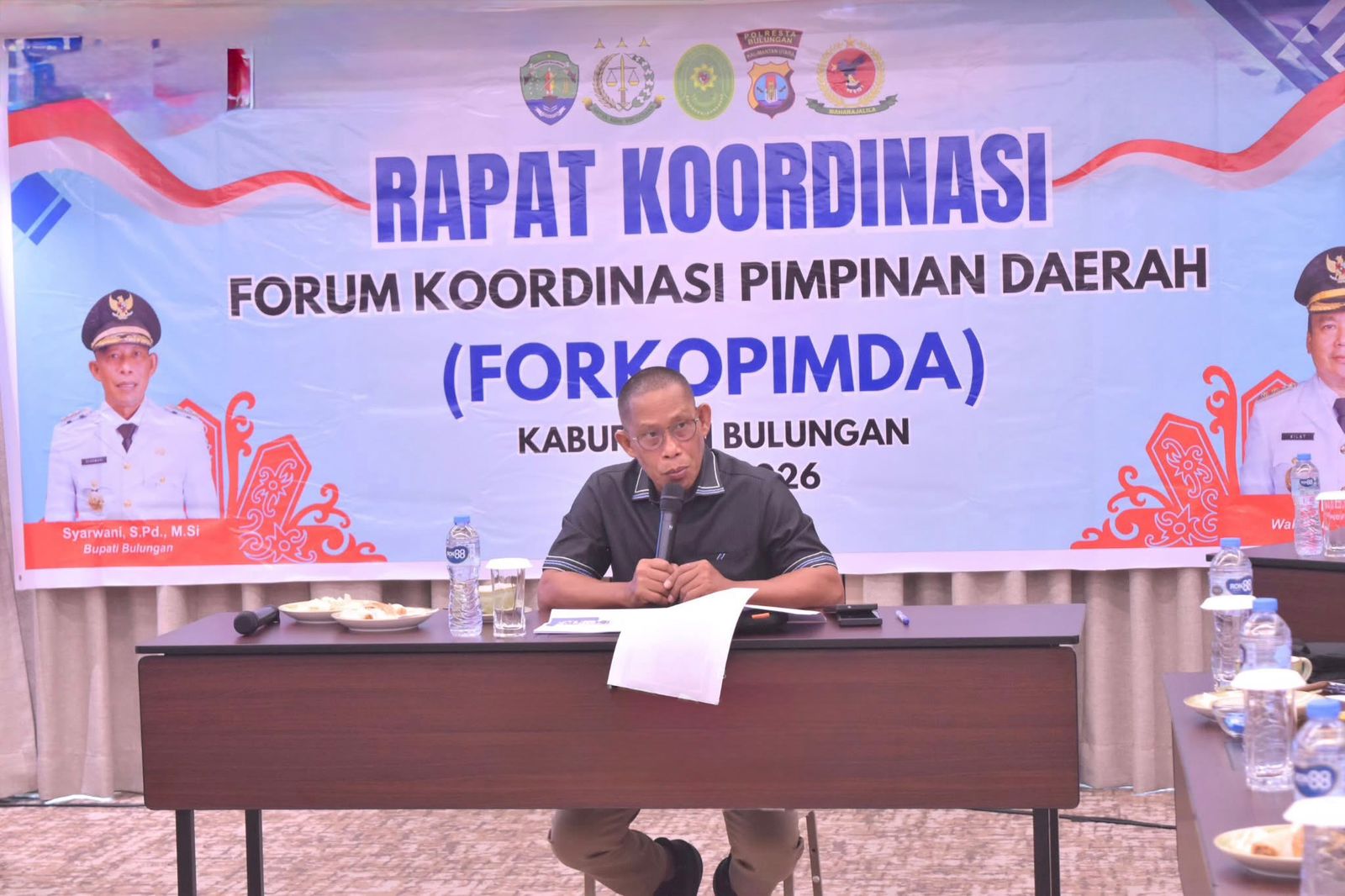 RAKOR: Bupati Bulungan Syarwani memimpin rakor di Jakarta, baru-baru ini.
