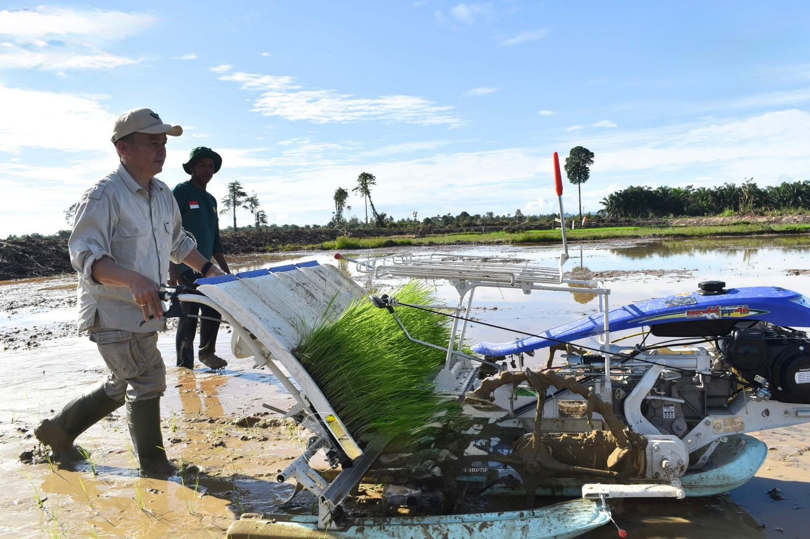 CSR: Wabup Bulungan, Kilat memimpin langsung implementasi cetak sawah rakyat (CSR) di Kecamatan Tanjung Palas.