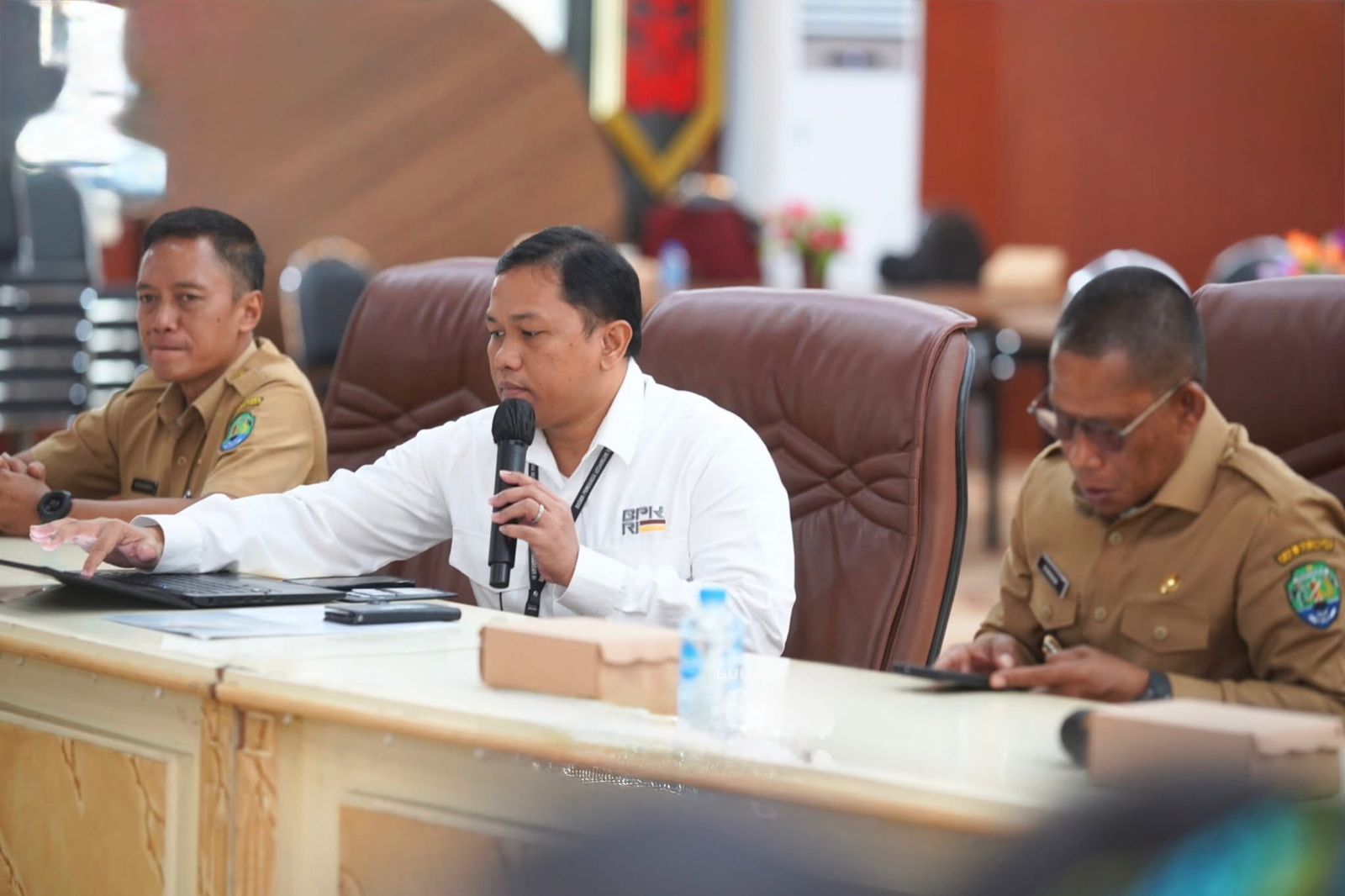ENTRY MEETING : Bupati Bulungan Syarwani mengikuti entry meeting BPK RI.